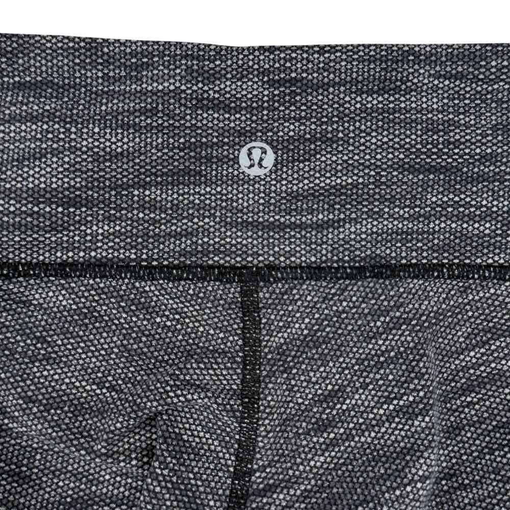 LULULEMON Wunder Under Pant Size 6 Coco Pique Black White / Black - Picture 10 of 11
